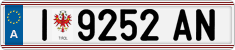 License plate of Austria, Regular plates