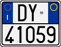 License plate of Italy, Motorcycles (1994 year series)