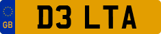 License plate of the United Kingdom, 1983 year system
