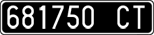 License plate of Italy, Cars (1927 year series)