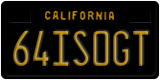 California, Vanity Plates