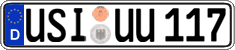 German license plate, Regular plates