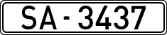License plates of Spain, 1900 year series