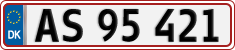 License plate of Denmark, Regular plates