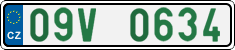 License plate of the Czech Republic, Oldtimers (2001)