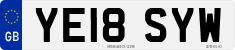 License plate of the United Kingdom, 2001 year system