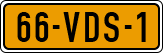 License plate of the Netherlands, Light Commercial Vehicles (1994 system)