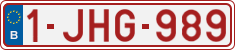 License plate of Belgium, Regular plates (2010)