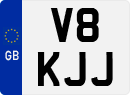 License plate of the United Kingdom, 1983 year system