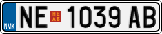 License plate of North Macedonia, Regular plates (2012)