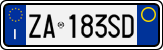 License plate of Italy, Cars (1994 year series)