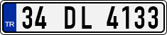 License plate of Turkey, Regular plates