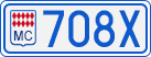 License plate of Monaco, Cars