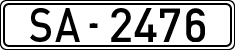 License plates of Spain, 1900 year series