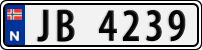 License plate of Norway, Trailers, motorcycles, special vehicles