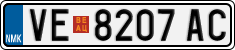 License plate of North Macedonia, Regular plates (2012)