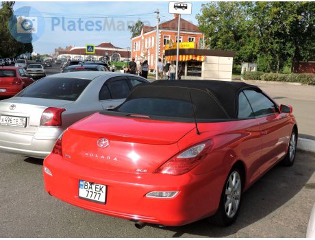 BA 7777 EK, Toyota Camry Solara