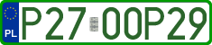 License plates of Poland, Professional plates