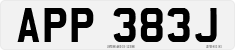 License plate of the United Kingdom, 1963 year system