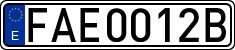 License plates of Spain, Official and military plates