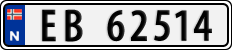 License plate of Norway, Cars