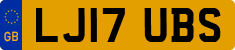 License plate of the United Kingdom, 2001 year system