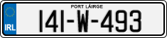 License plate of Ireland, Regular plates