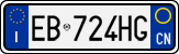License plate of Italy, Cars (1994 year series)