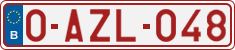 License plate of Belgium, Regular plates (2010)