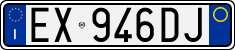 License plate of Italy, Cars (1994 year series)