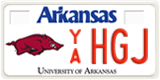 Arkansas, Specialty plates (AB XXXX / XXXXX)