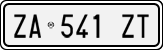 License plate of Italy, Cars (1994 year series)