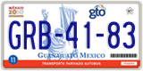 Guanajuato, Cars (AAA-00-00)