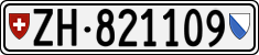 License plate of Switzerland, Cars