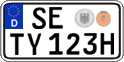 German license plate, Plates for oldtimers (type 