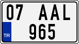 License plate of Turkey, Regular plates