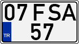 License plate of Turkey, Regular plates