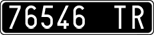 License plate of Italy, Cars (1927 year series)