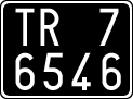 License plate of Italy, Cars (1927 year series)