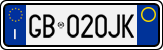 License plate of Italy, Cars (1994 year series)