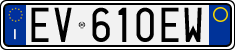 License plate of Italy, Cars (1994 year series)
