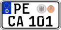 German license plate, Regular plates
