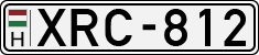 license plates of Hungary, Cars (1990)