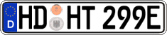 German license plate, Electric vehicles