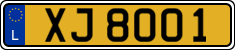 License plate of Luxembourg, 2003 year system