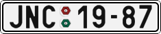License plate of the Czech Republic, Cars (1960)