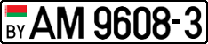 License plate Belarus, Trucks and buses (2004)