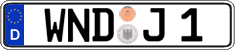 German license plate, Regular plates