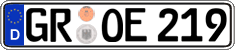 German license plate, Regular plates