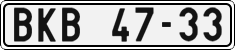 License plate of the Czech Republic, Cars (1960)